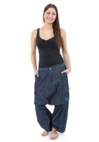 Sarouel baggy mixte jean denim urban ethnic Sikkou