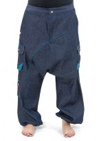 Sarouel baggy mixte jean denim urban ethnic Sikkou