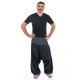 Pantalon sarouel bali noir rayures noires