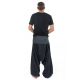 Pantalon sarouel bali noir rayures noires
