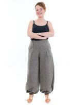 Pantalon bouffant fluide femme Ynah face