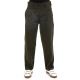Pantalon peau de peche avec pinces kaki zoom