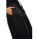 Pantalon femme jambe large noir Masii