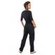 Pantalon droit avec plis noir Matra
