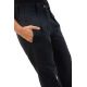 Pantalon droit avec plis noir Matra