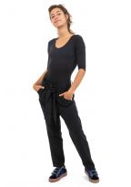 Pantalon droit avec ceinture Samanya face