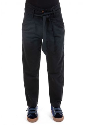 Pantalon droit avec ceinture Samanya zoom