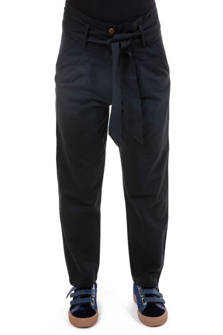 Pantalon droit avec ceinture Samanya zoom