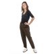 Pantalon droit soft kaki Mahina face femme