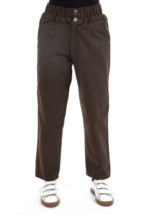 Pantalon droit soft kaki Mahina zoom