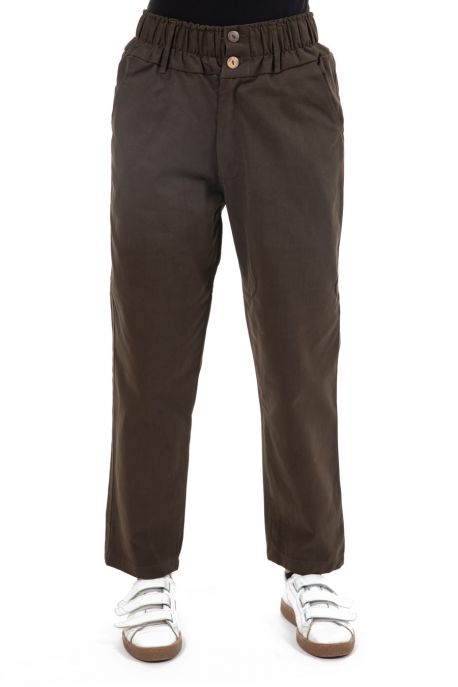 Pantalon droit soft kaki Mahina zoom