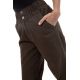 Pantalon droit soft marron Mahina