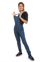 Salopette femme jean denim chic Jiana face