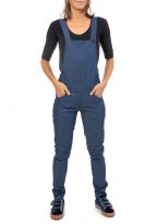 Salopette femme jean denim chic Jiana zoom
