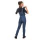 Salopette femme jean denim chic Jiana