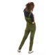 Salopette femme velours cotele kaki