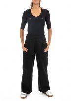 Salopette femme hiver twill noir Macha zoom