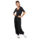 Pantalon fluide noir chic Bagheerah face