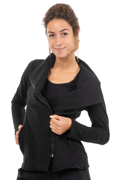 Veste jersey sweat molleton doux Harina face