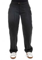 Pantalon ample twill doux noir zoom