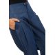 Pantalon large carotte femme denim