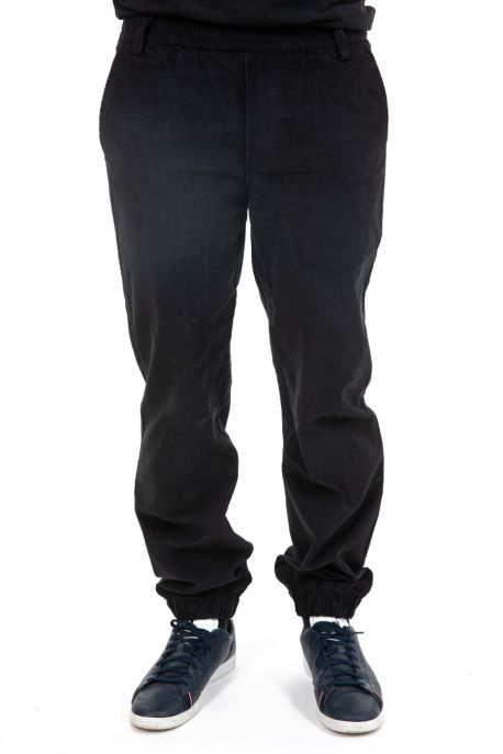 Pantalon large velours noir hiver zoom