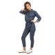 Combinaison denim manches longues avec ceinture face