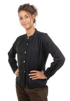 Blouse femme dentelle nacre broderies face