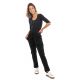 Pantalon jogger noir jersey mixte face