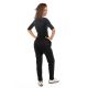 Pantalon jogger noir jersey mixte