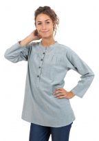 Blouse tunique femme avec plis Hiyum