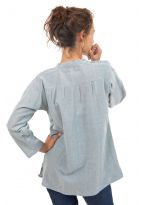 Blouse tunique femme avec plis Hiyum