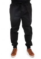 Pantalon style jogging jean noir Bagha zoom