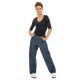 Pantalon large jean mixte Kheleh face femme