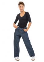 Pantalon large jean mixte Kheleh face femme