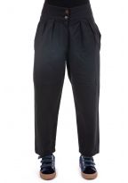Pantalon femme casual chic noir Jamanah zoom