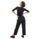 Pantalon femme casual chic noir Jamanah