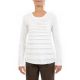 Tee shirt manches longues femme plis ecru zoom