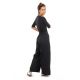 Pantalon large noir pur coton Adhina