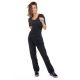 Pantalon velours fines cotes noir Ottarah face
