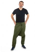 Sarouel droit twill doux kaki Nino face