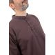 Chemise 3 boutons mao coton epais