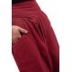 Pantalon sarouel baggy cargo ethnique rouge