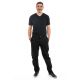 Pantalon cool chic large epais noir face homme