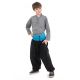 Pantalon sarouel enfant sari bleu