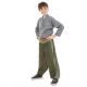 Pantalon aladin enfant green indian sari face