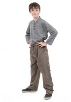 Pantalon large japonais enfant zen face