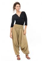 Sarouel elastique uni aladin sarwel indien vert pomme chine clair