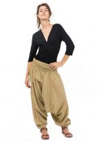 Sarouel elastique uni aladin sarwel indien vert pomme chine clair