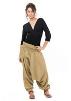Sarouel elastique uni aladin sarwel indien vert pomme chine clair